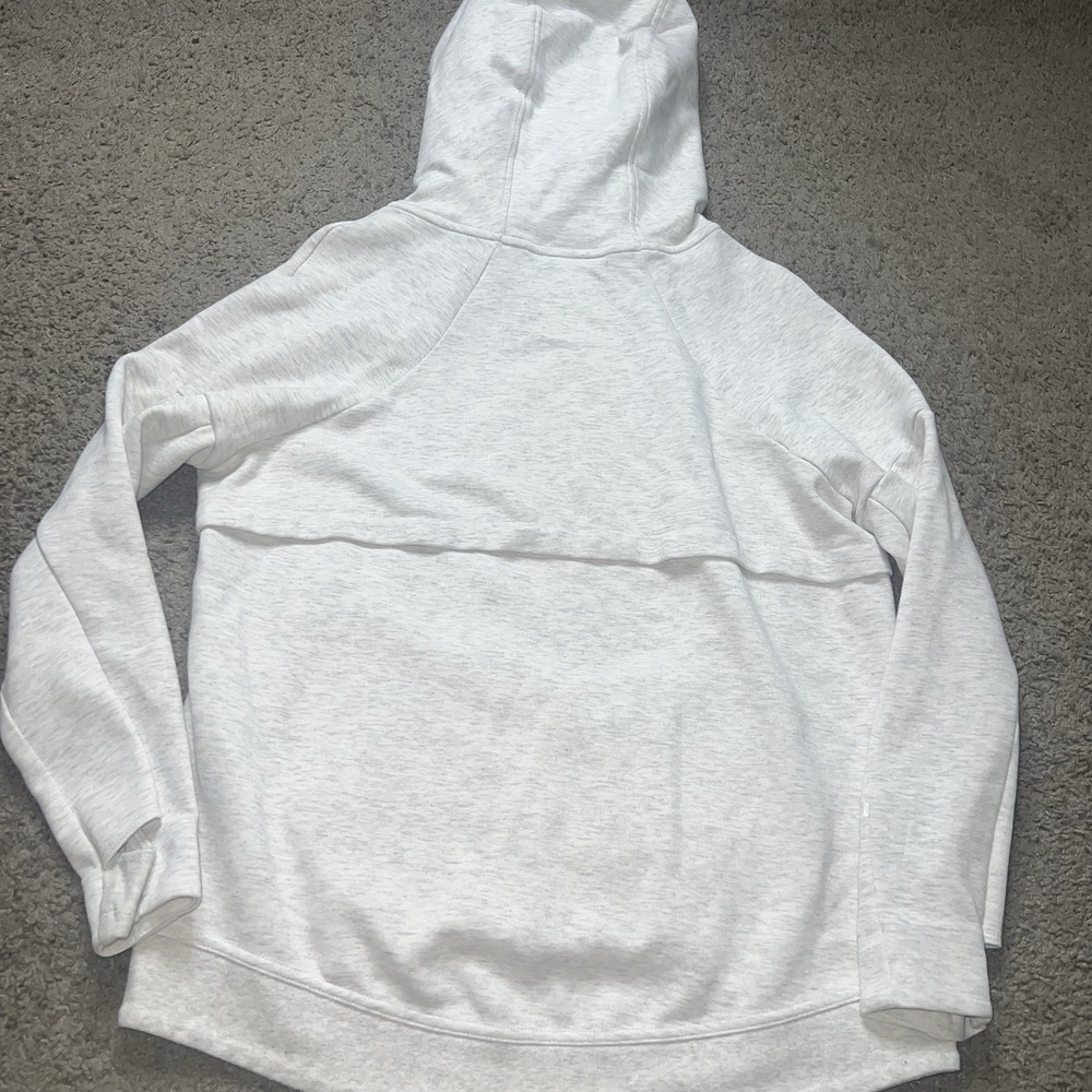 Nike Tech Fleece Pullover Hoodie Grey Heather Men Medium - Picture 2 of 5